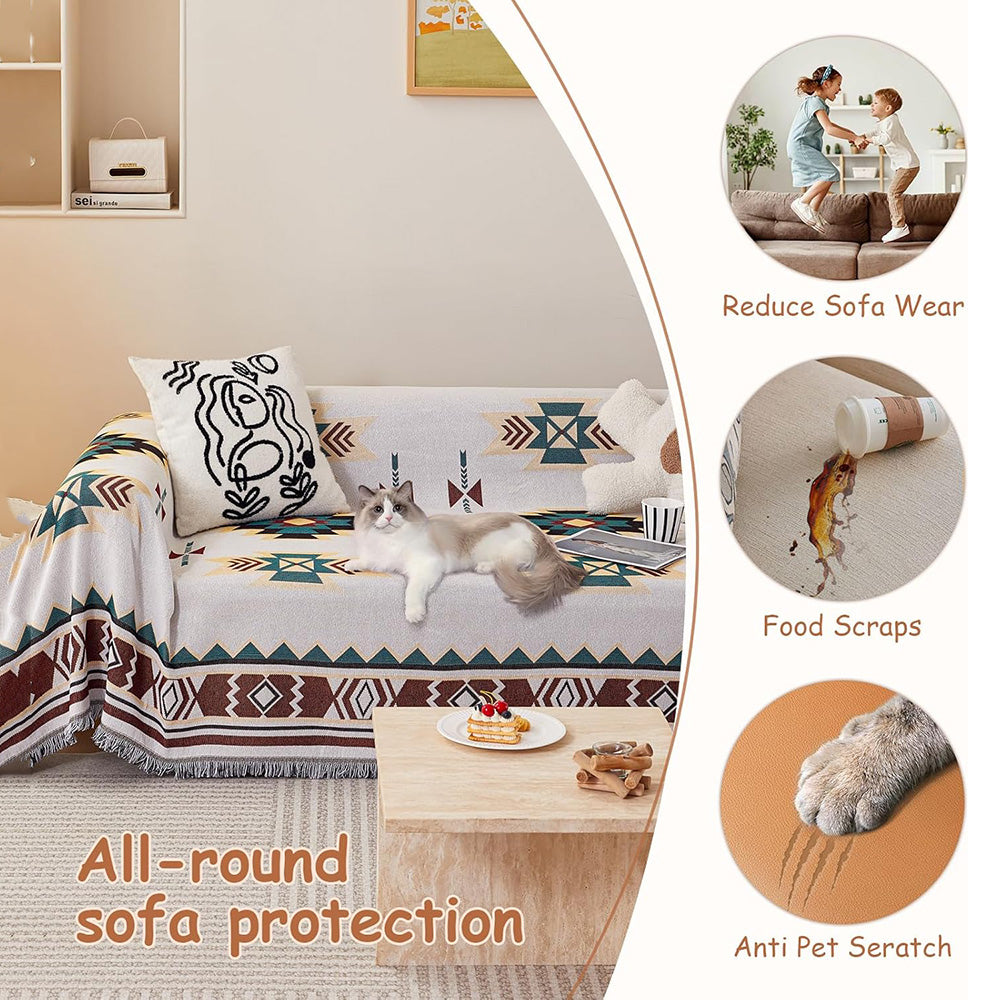 All-season Boho Home Decor Couch Sofa Cover Bed Blanket