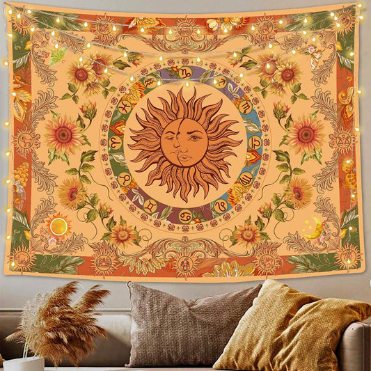 🔥Last Day 69% OFF - American Style Sun God Fortune Tapestry Boho Home Decor Blanket