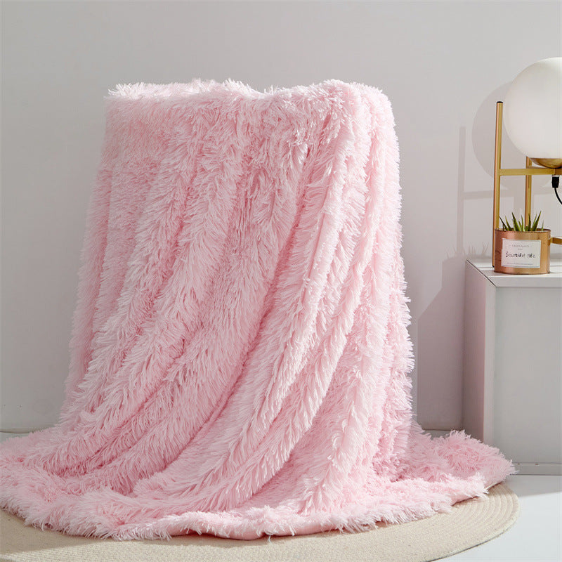 🔥Last Day 69% OFF - 2024 Fall/Winter Faux Fur Fluffy Rainbow Tie-Dye Throw Blanket