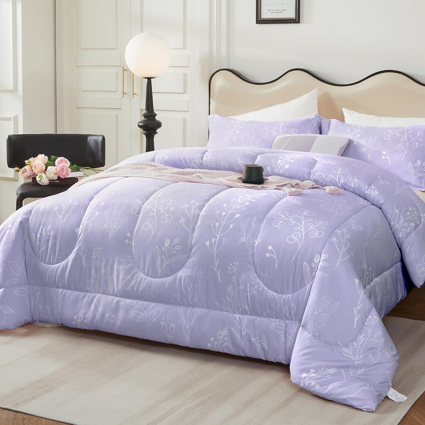 Bedmoon 2024 Fall/Winter 3-piece Flower Printed Comforter Set