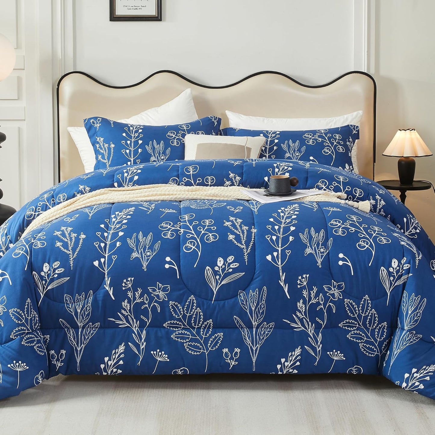 Bedmoon 2024 Fall/Winter 3-piece Flower Printed Comforter Set