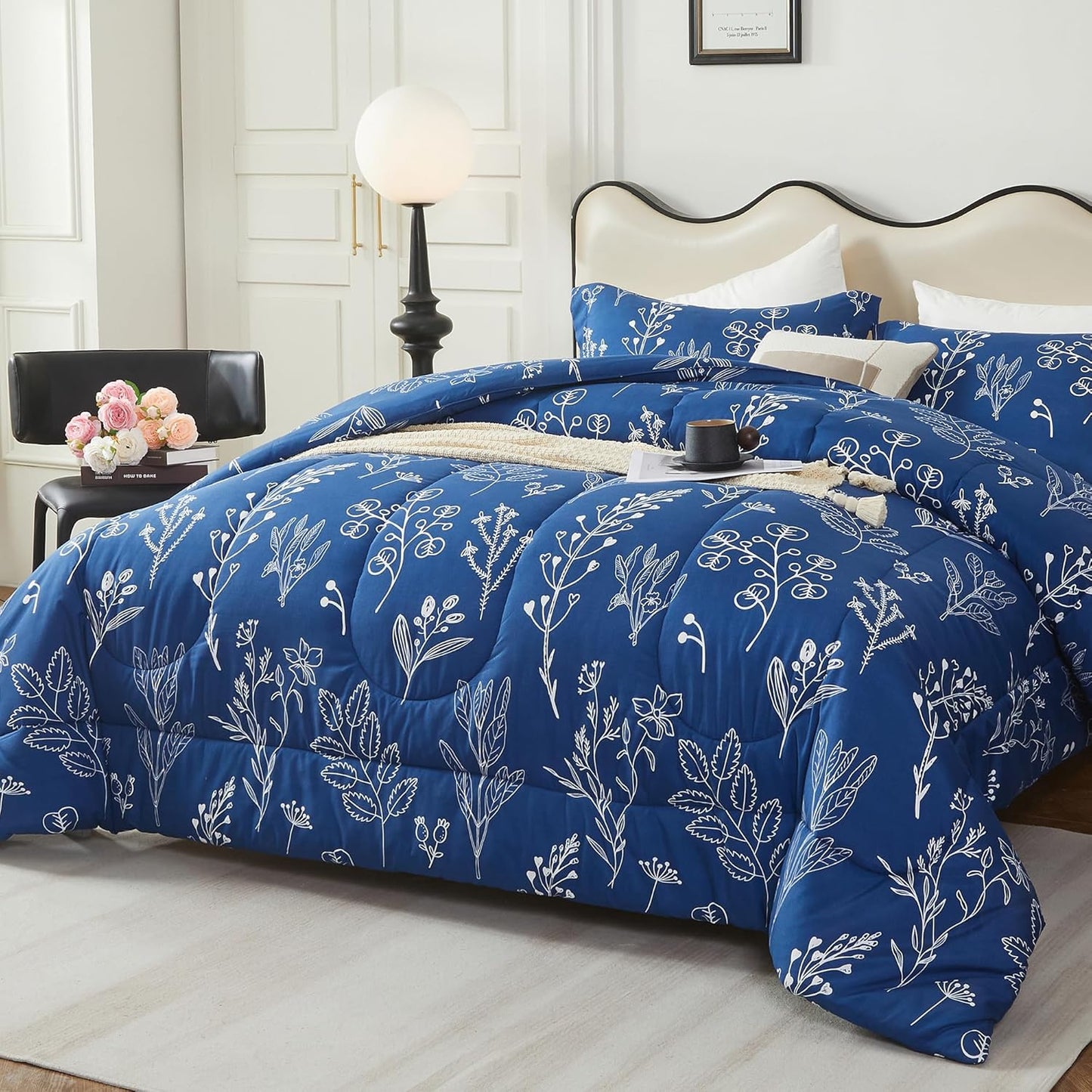 Bedmoon 2024 Fall/Winter 3-piece Flower Printed Comforter Set