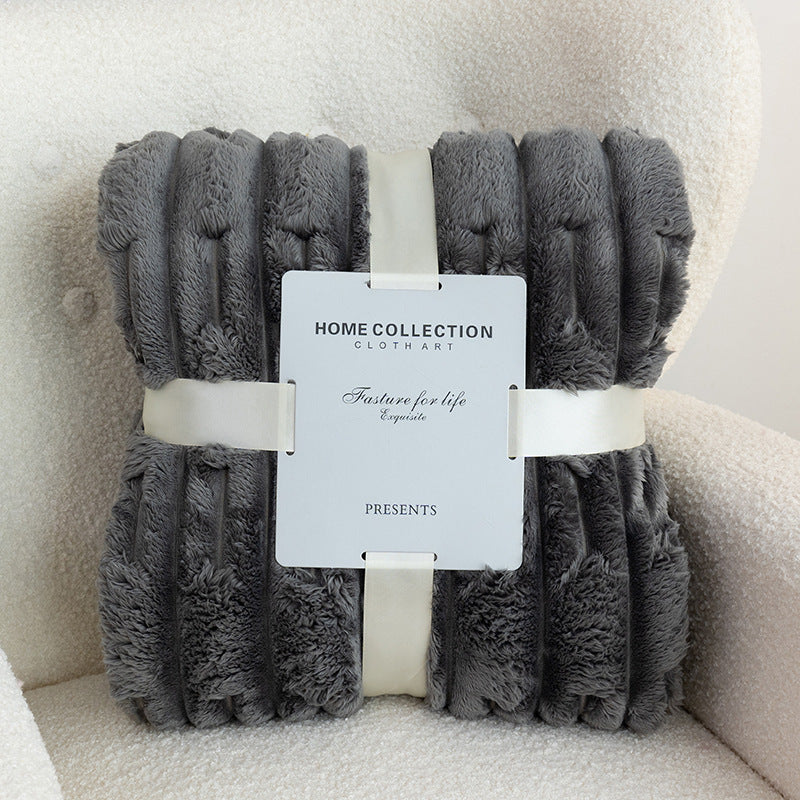 🔥Last Day 69% OFF - 2024 Fall/Winter Warm Plush Faux Fur Flannel Throw Blanket