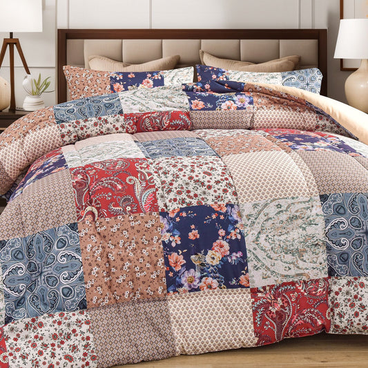 2024 Fall/Winter American Style 3-Piece Floral Comforter Set