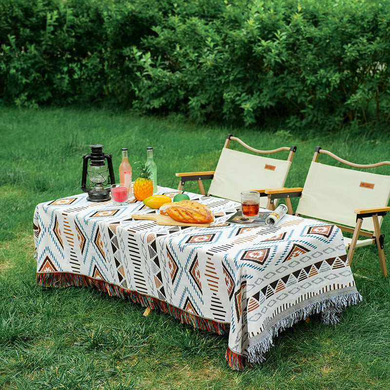 Bohemian Couch Sofa Cover Picnic Mat Outdoor Camping Blanket