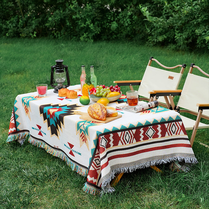 Bohemian Couch Sofa Cover Picnic Mat Outdoor Camping Blanket