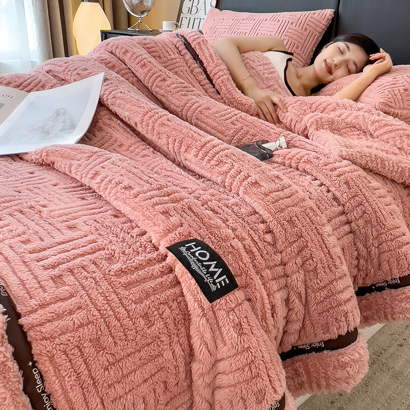 2024 Fall/Winter Warm Coral Fleece Versatile Throw Blanket