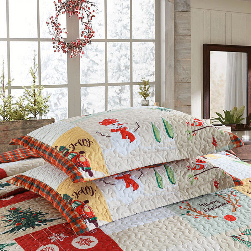 3-piece Merry Christmas Lightweight Bedspread Set