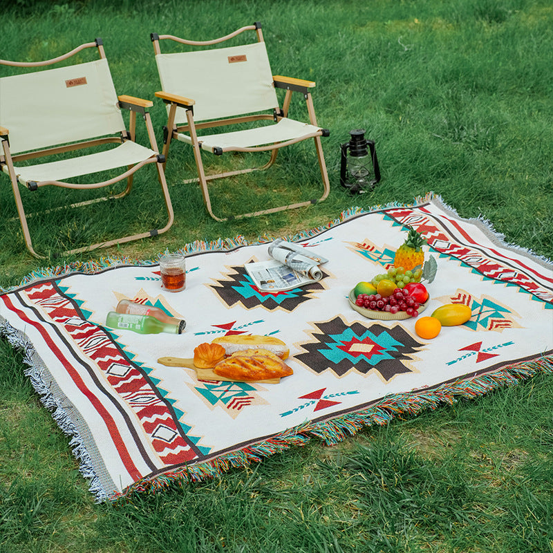 Bohemian Couch Sofa Cover Picnic Mat Outdoor Camping Blanket