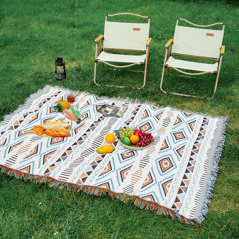 Bohemian Couch Sofa Cover Picnic Mat Outdoor Camping Blanket