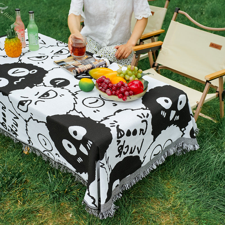 Bohemian Couch Sofa Cover Picnic Mat Outdoor Camping Blanket