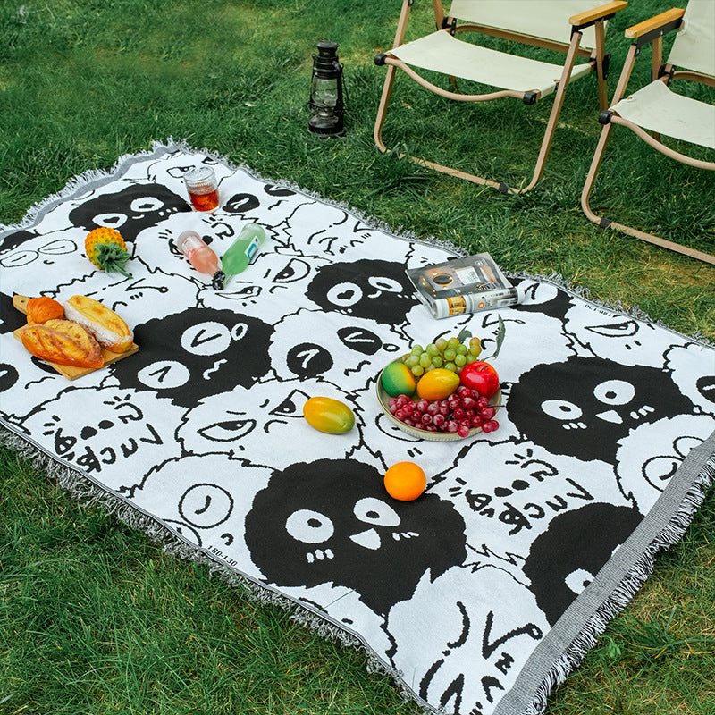 Bohemian Couch Sofa Cover Picnic Mat Outdoor Camping Blanket