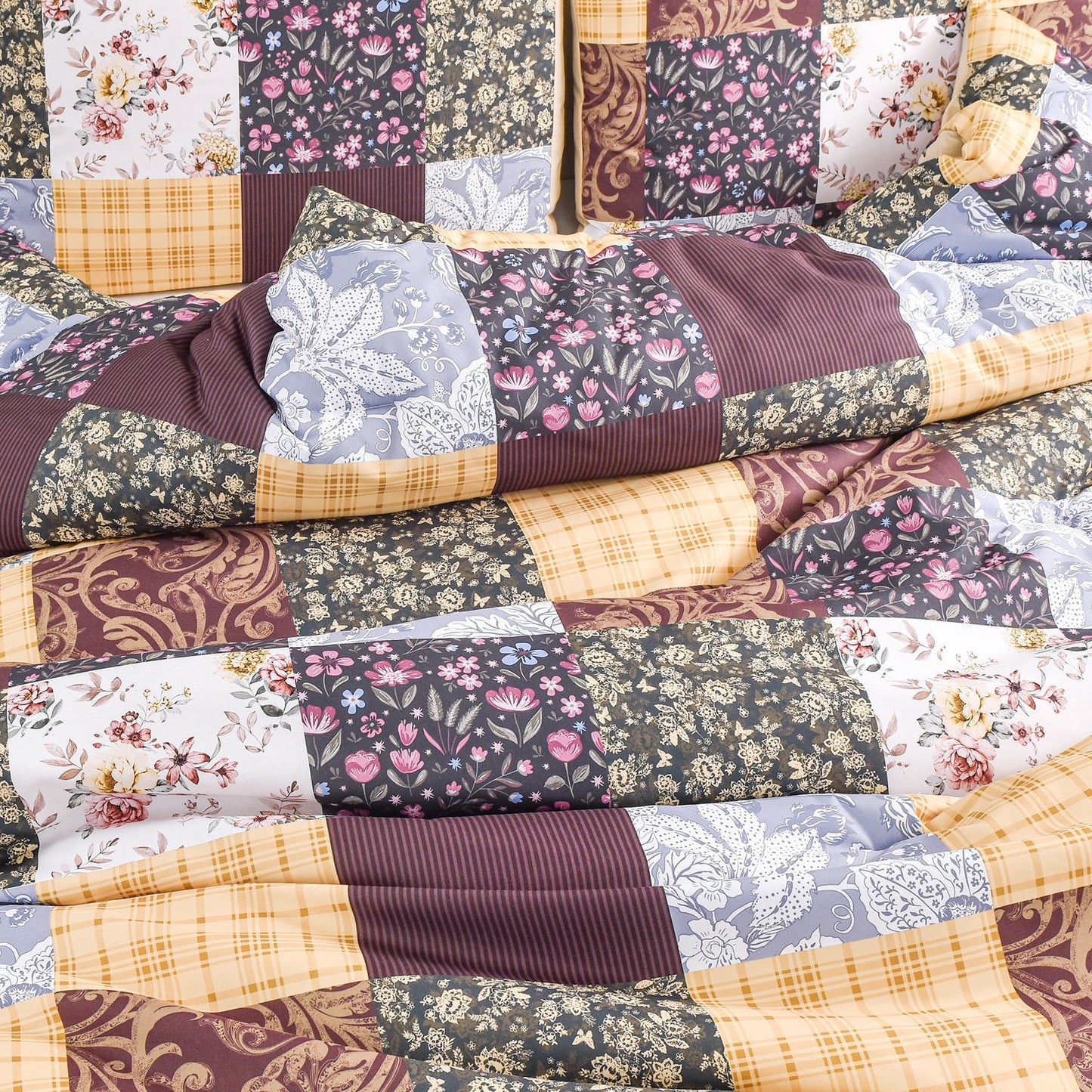 2024 Fall/Winter American Style 3-Piece Floral Comforter Set