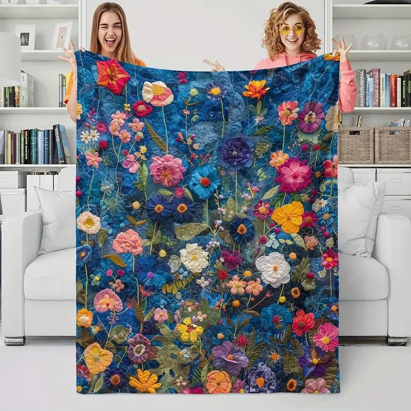 🔥Last Day 69% OFF - Vintage Artistic Sun Tapestry Soft Warm Flannel Throw Blanket