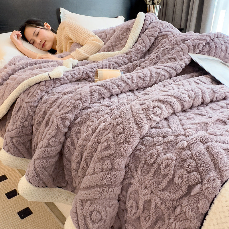 2024 Fall/Winter Warm Milk Velvet Versatile Throw Blanket