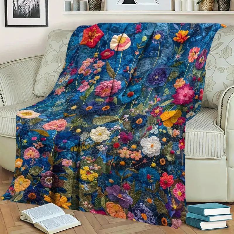 🔥Last Day 69% OFF - Vintage Artistic Sun Tapestry Soft Warm Flannel Throw Blanket