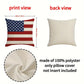 4-piece American Flag Stars Stripes God Bless America Throw Pillow Case