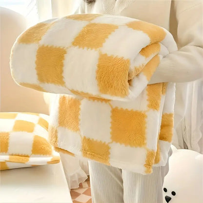 🔥Last Day 69% OFF - 2024 Fall/Winter Versatile Warm Plaid Flannel Blanket